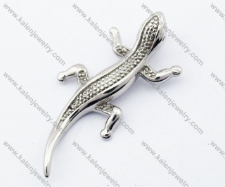 Stainless Steel Lizard Pendant - KJP330018