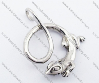 Stainless Steel Chameleon Pendant - KJP330021