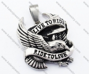 Stainless Steel Eagle Pendant - KJP330046