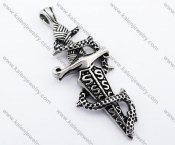 Stainless Steel Sword Pendant - KJP330067