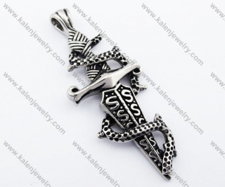 Stainless Steel Sword Pendant - KJP330067