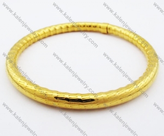 76×76mm Stainless Steel Gold Plating Bangle - KJB100057