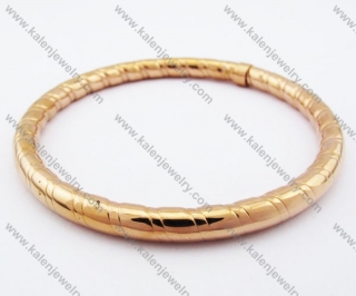 76×76mm Stainless Steel Rose Gold Plating Bangle - KJB100060