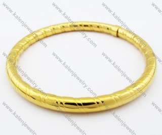 76×76mm Stainless Steel Gold Plating Bangle - KJB100061