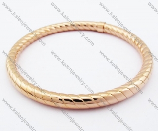 76×76mm Stainless Steel Rose Gold Plating Bangle - KJB100068