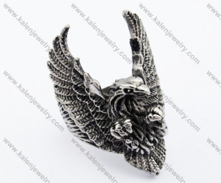 Stainless Steel Eagle Ring - KJR330055
