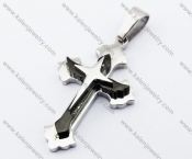 Black Plating Stainless Steel Cross Pendants - KJP051117