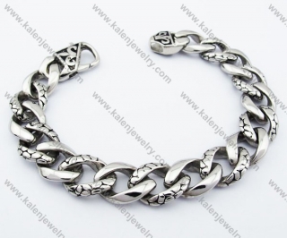 Stainless Steel Biker Bracelet For Men - KJB200126