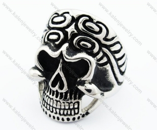 THAI Crafting 316L Surgical Stainless Steel Skull Ring - KJR330061