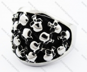 Stainless Steel Skull Ring - KJR010187