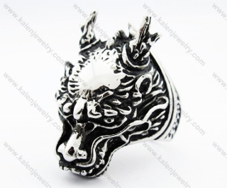 Stainless Steel Dragon Ring For Men - KJR010199
