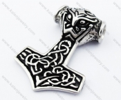 Stainless Steel Thor 's Hammer Pendant - KJP330089