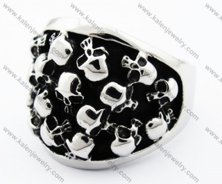 Skull Cave Biker Ring - KJR010187