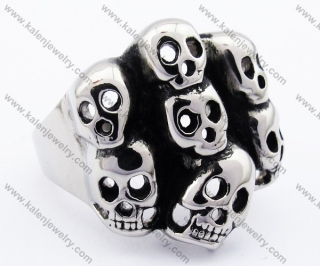 Skull Biker Ring - KJR330001