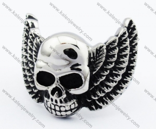 Wings Skull Biker Ring - KJR330033