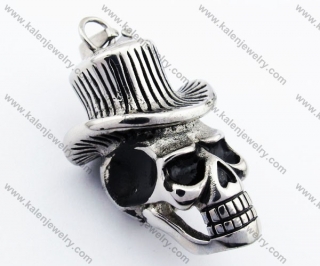 Punk Skull In a Hat Biker Pendant For Men - KJP330058