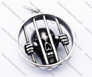 Skull Prisoner Biker Jewelry Pendant - KJP300001