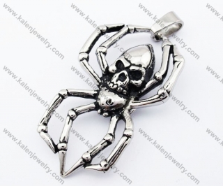 Spider Skull Biker Pendant - KJP170148