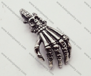 Skeleton Hand Biker Jewelry Punk Pendant - KJP090162