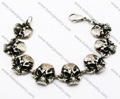 Mens Skull Biker Bracelet - KJB170042