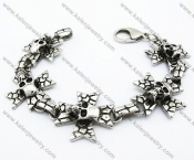 Mens Skull Biker Bracelet - KJB170050