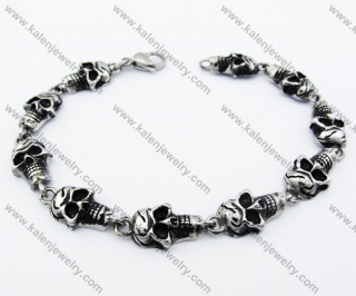 Mens Skull Biker Bracelet - KJB170067