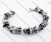 Punk King Skull Biker Bracelet - KJB170079