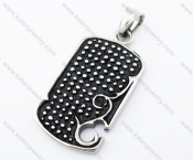 Stainless Steel Vintage Tag Pendant - KJP170191