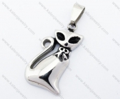 Stainless Steel Cartoon Beauty Cat Pendant - KJP170208