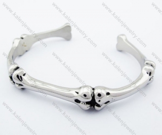 Stainless Steel Skull Bangle - KJB170084