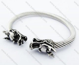 Stainless Steel Dragon Bangle - KJB170086