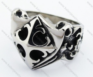 Stainless Steel Vintage Biker Ring - KJR370043