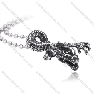 Stainless Steel Dragon Pendant - KJP350048