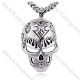 Stainless Steel Skull Pendant - KJP350056