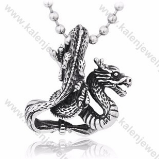 Stainless Steel Dragon Pendant - KJP350111