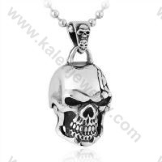Stainless Steel Skull Pendant - KJP350112