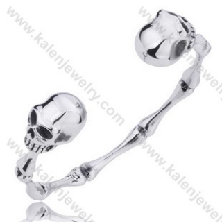 Stainless Steel Bone Skull Bangle - KJB350012