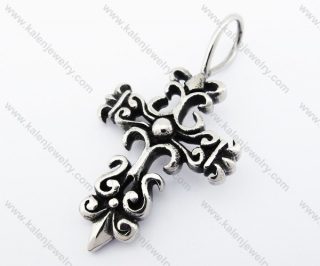 Stainless Steel Vintage Cross Pendant - KJP370002