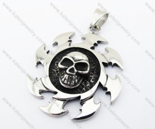 Stainless Steel Skull Pendant - KJP370019