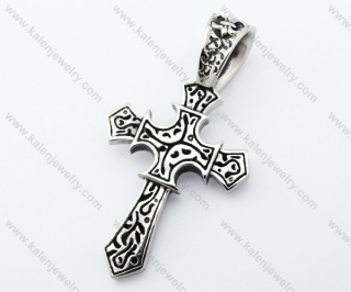 Vintage Stainless Steel Cross Pendant - KJP370047