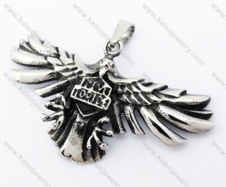 Stainless Steel Eagle Pendant - KJP370057