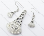 Rhinestones Pendant & Earrings Jewelry Set - KJS410011<b style='color:red'> (Unavailable Item, Please remove it)</b>