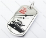 Stainless Steel Anti-war Tag Pendant - KJP400021<b style='color:red'> (Unavailable Item, Please remove it)</b>