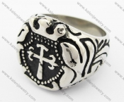 Stainless Steel Vintage Cross Sign Ring KJR330103