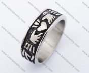 Stainless Steel Vintage Ring KJR330106