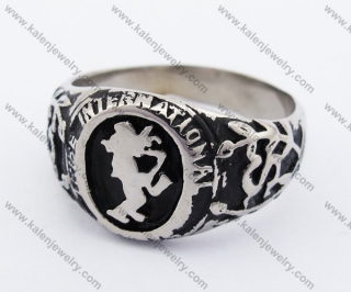 Stainless Steel Saxophone Ring KJR330114