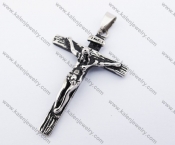 Stainless Steel Jesus Cross Pendant KJP330112