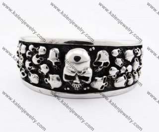 Stainless Steel Death Head Skull Bangle KJB170106
