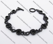 Black Stainless Steel Music Notation Bracelets KJB170115