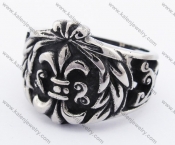 Vintage Stainless Steel Fleur De Lis Ring KJR370067